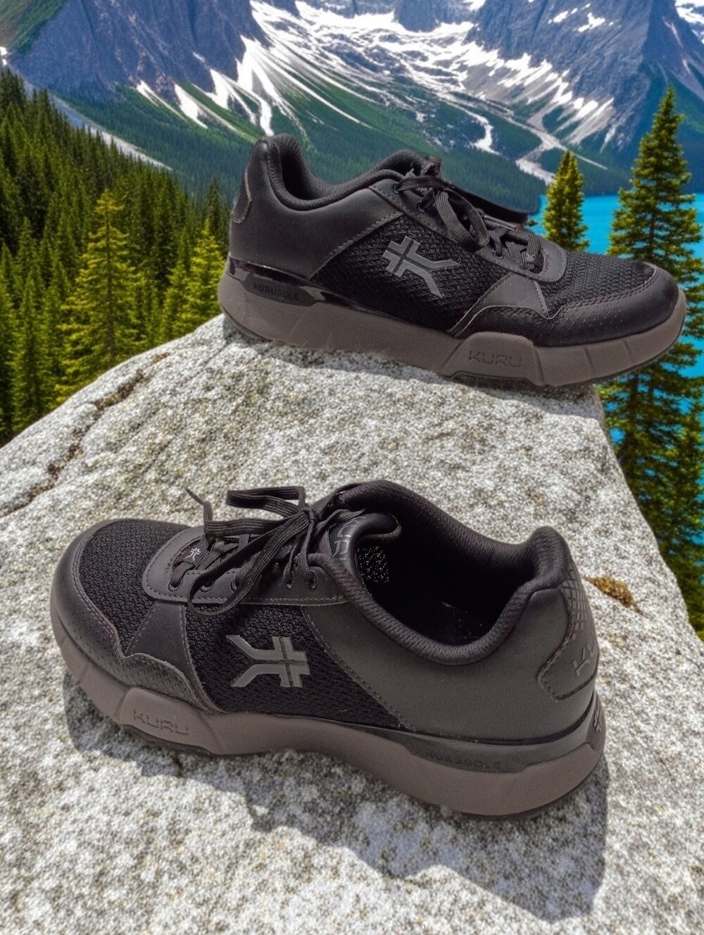 Kuru Quantum 2 Black Plantar Fascitis Orthopedic Support Walking Work Shoes 10M